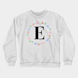 “E” initial Crewneck Sweatshirt